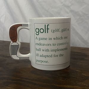 Vintage Golf Definition Tea Coffee Mug Cup Novelty Golfer Golfing Funny Gift